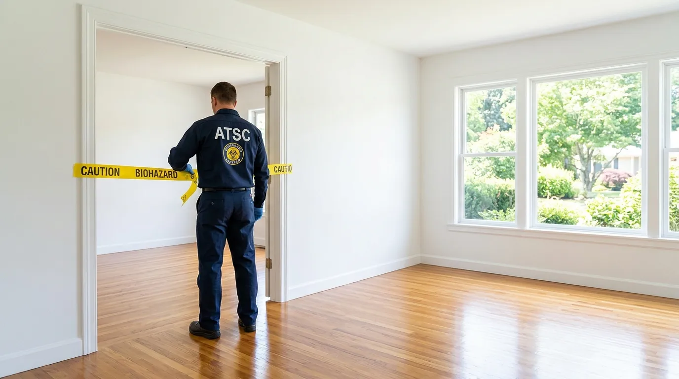 Certified biohazard cleanup crew performing Decomposition Cleanup in North Miami Beach